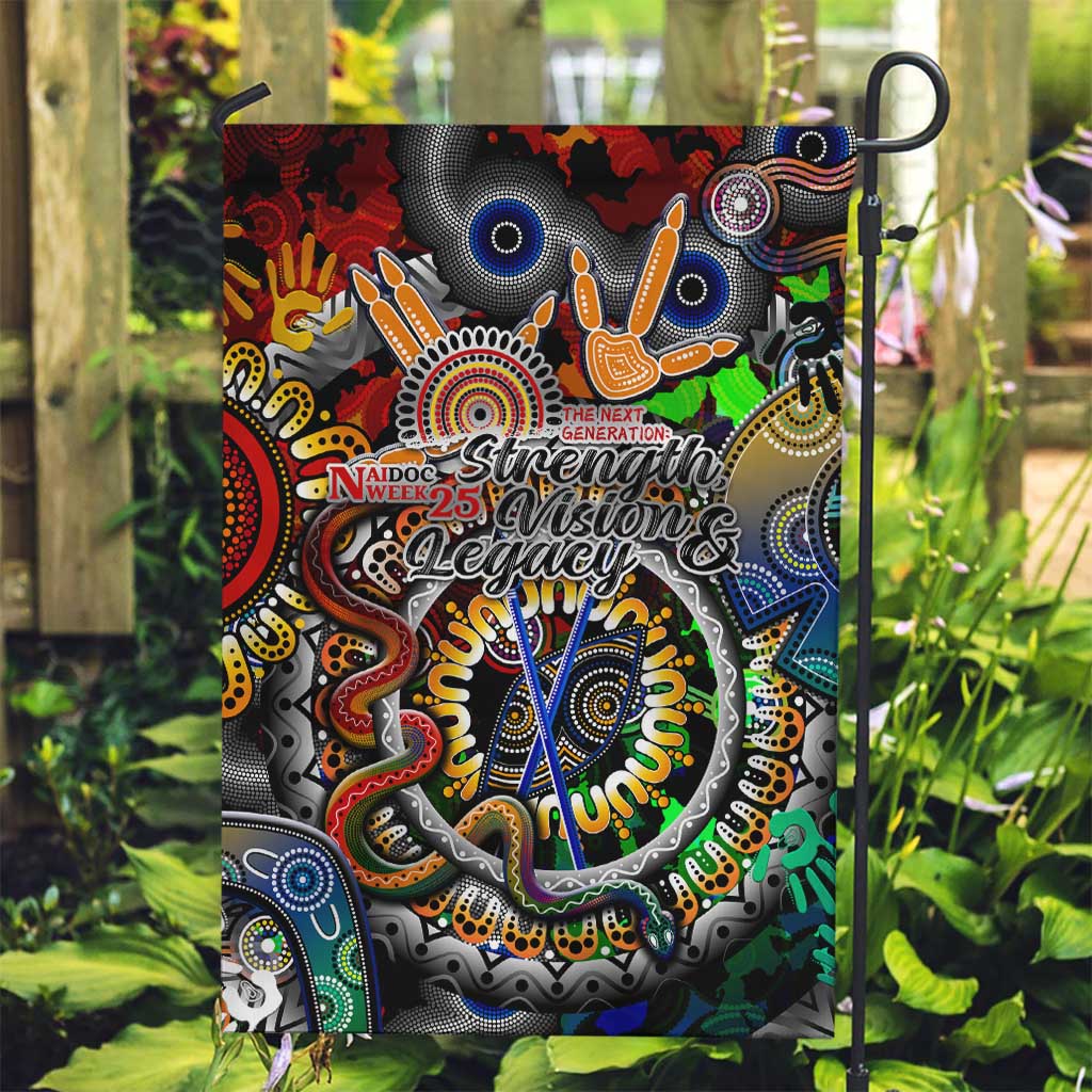 Naidoc Week 2025 Don't Forget Roots Garden Flag 50 Years of Naidoc, 65000 Years of Culture