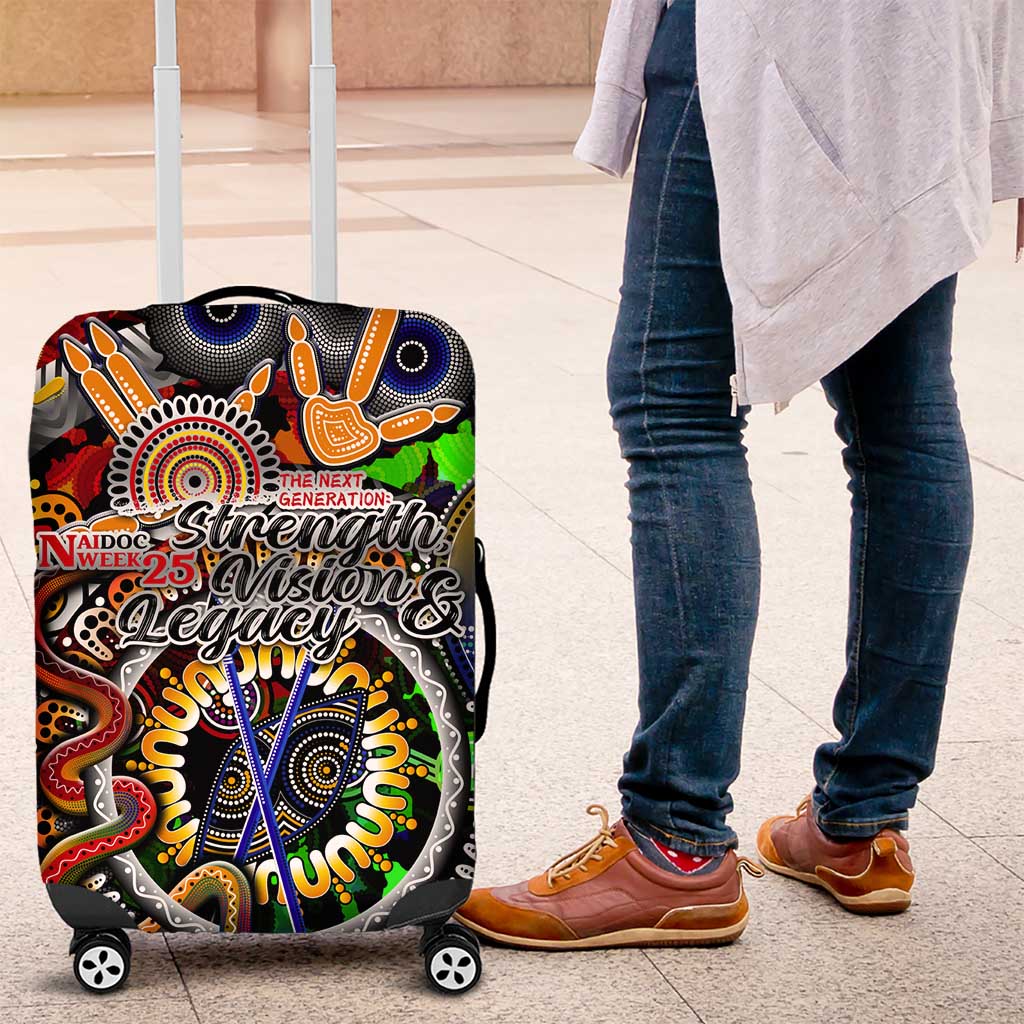 Naidoc Week 2025 Don't Forget Roots Luggage Cover 50 Years of Naidoc, 65000 Years of Culture