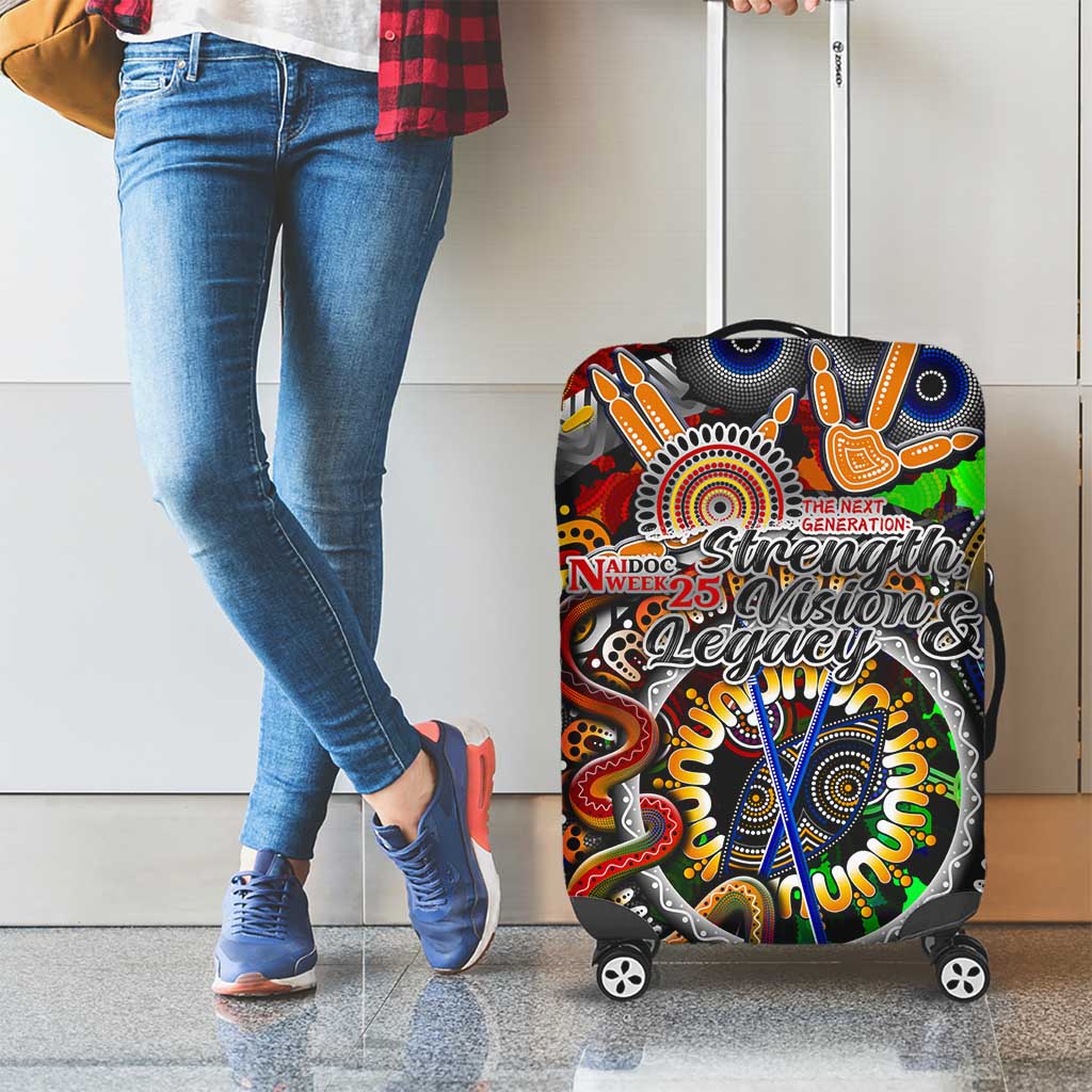 Naidoc Week 2025 Don't Forget Roots Luggage Cover 50 Years of Naidoc, 65000 Years of Culture