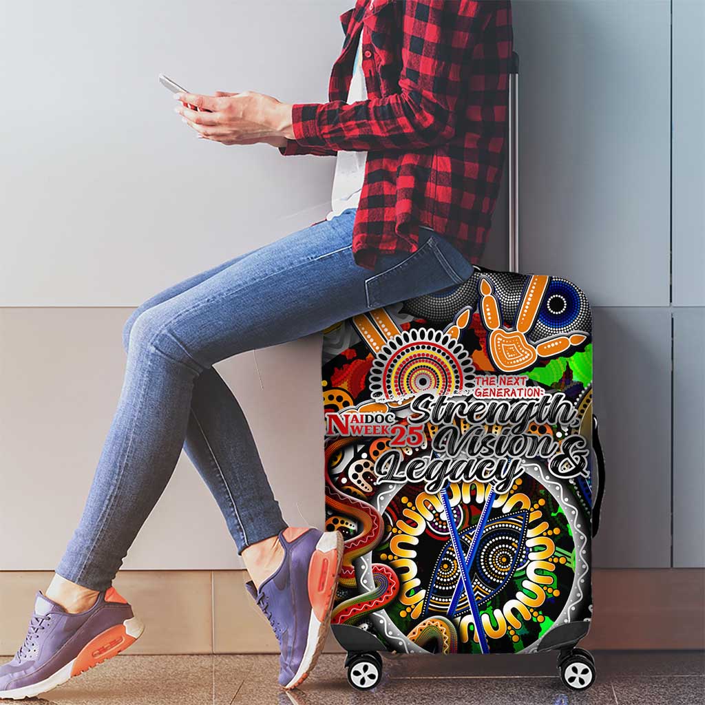 Naidoc Week 2025 Don't Forget Roots Luggage Cover 50 Years of Naidoc, 65000 Years of Culture