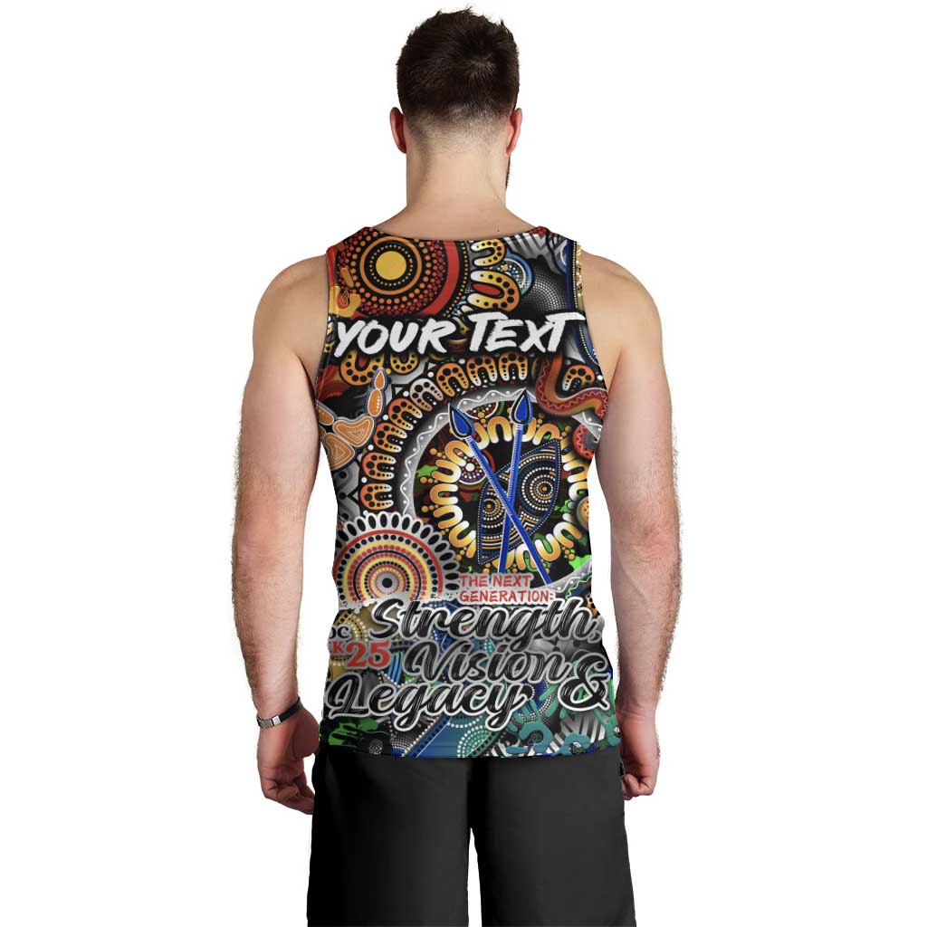 Personalised Naidoc Week 2025 Don't Forget Roots Men Tank Top 50 Years of Naidoc, 65000 Years of Culture