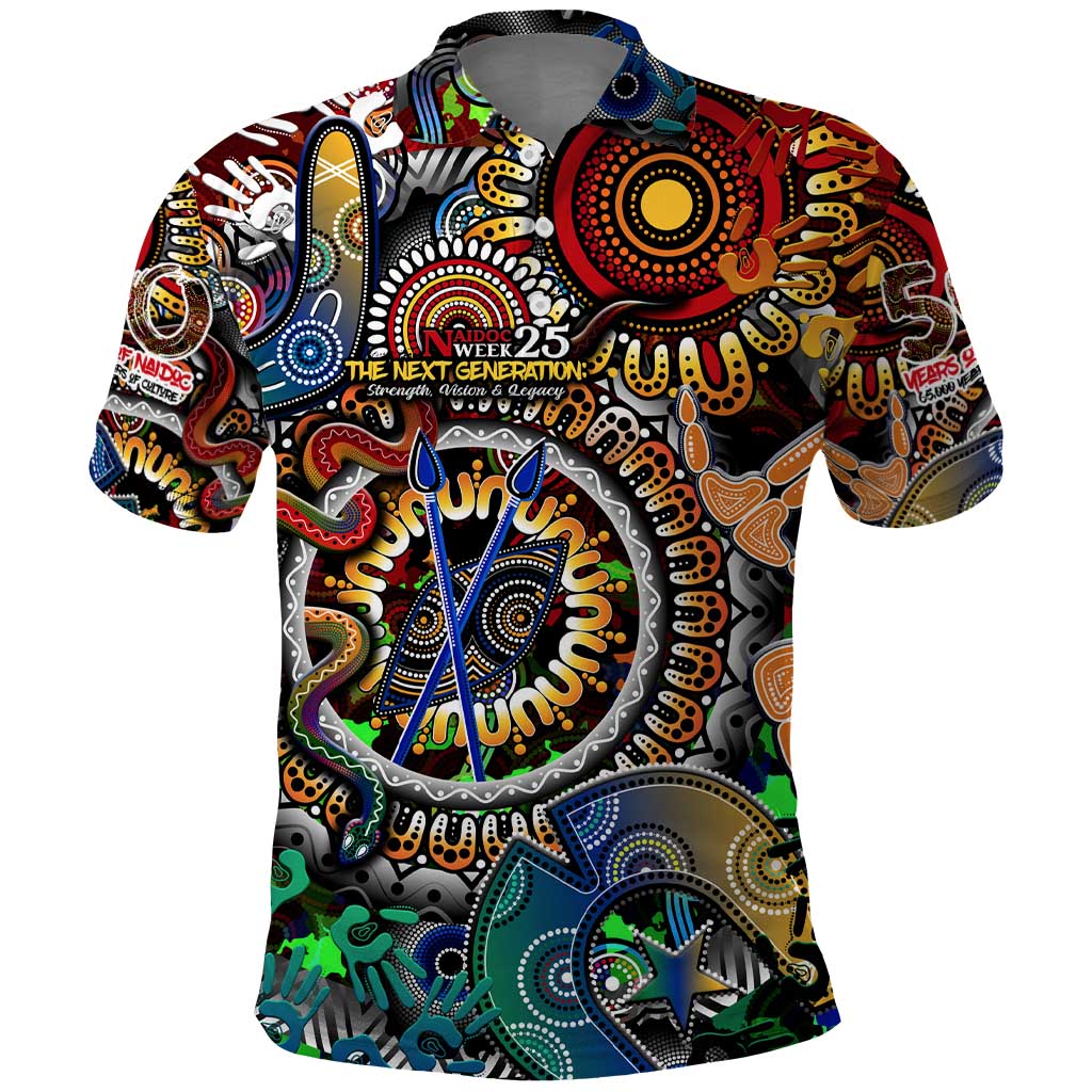 Personalised Naidoc Week 2025 Don't Forget Roots Polo Shirt 50 Years of Naidoc, 65000 Years of Culture