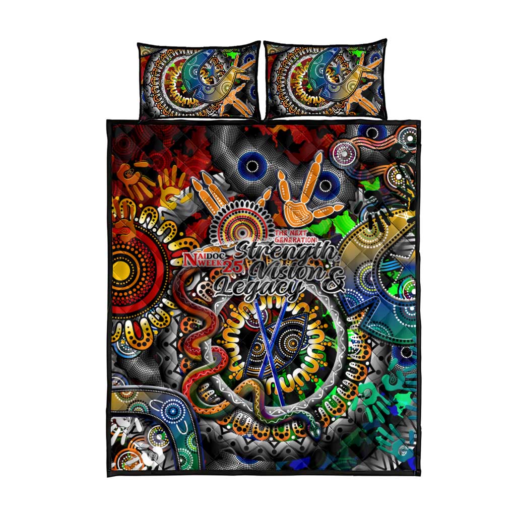 Naidoc Week 2025 Don't Forget Roots Quilt Bed Set 50 Years of Naidoc, 65000 Years of Culture