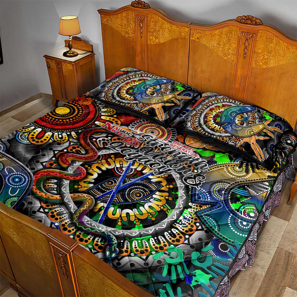 Naidoc Week 2025 Don't Forget Roots Quilt Bed Set 50 Years of Naidoc, 65000 Years of Culture