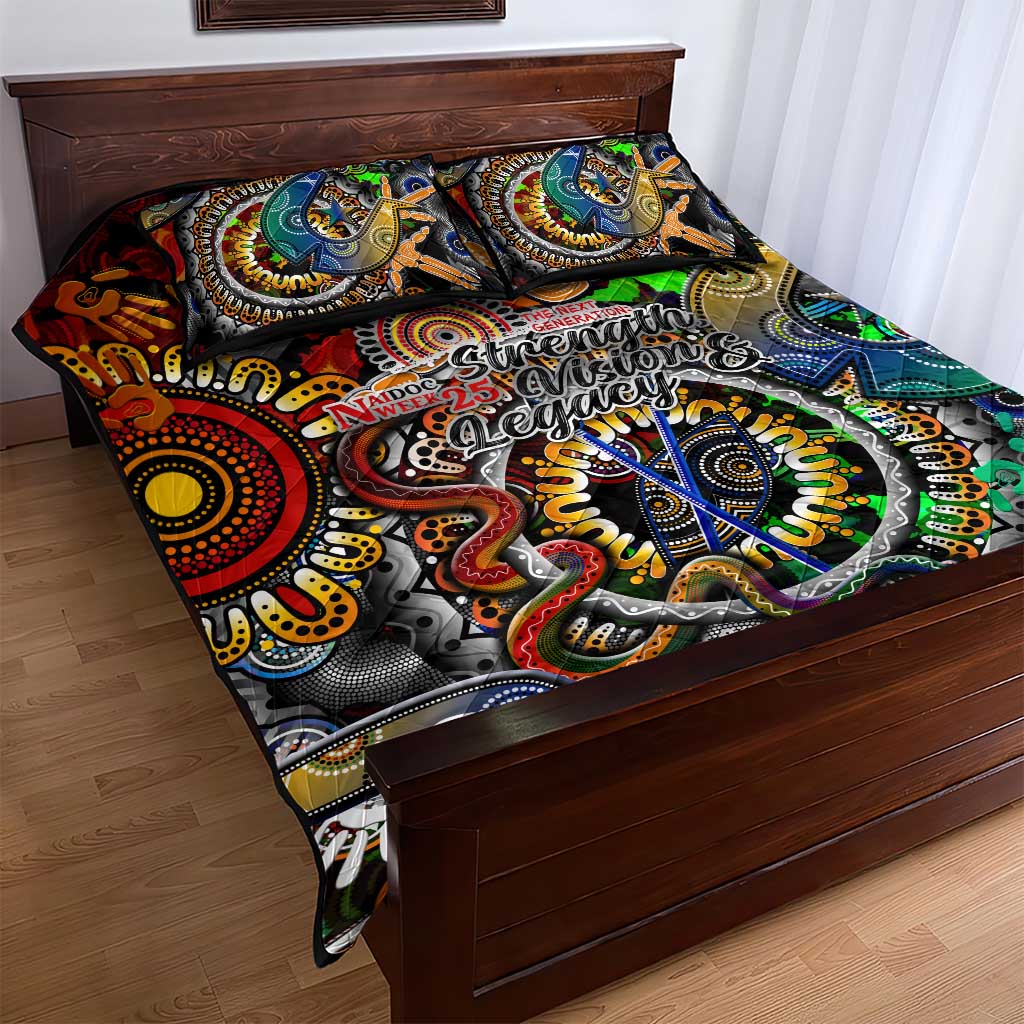 Naidoc Week 2025 Don't Forget Roots Quilt Bed Set 50 Years of Naidoc, 65000 Years of Culture