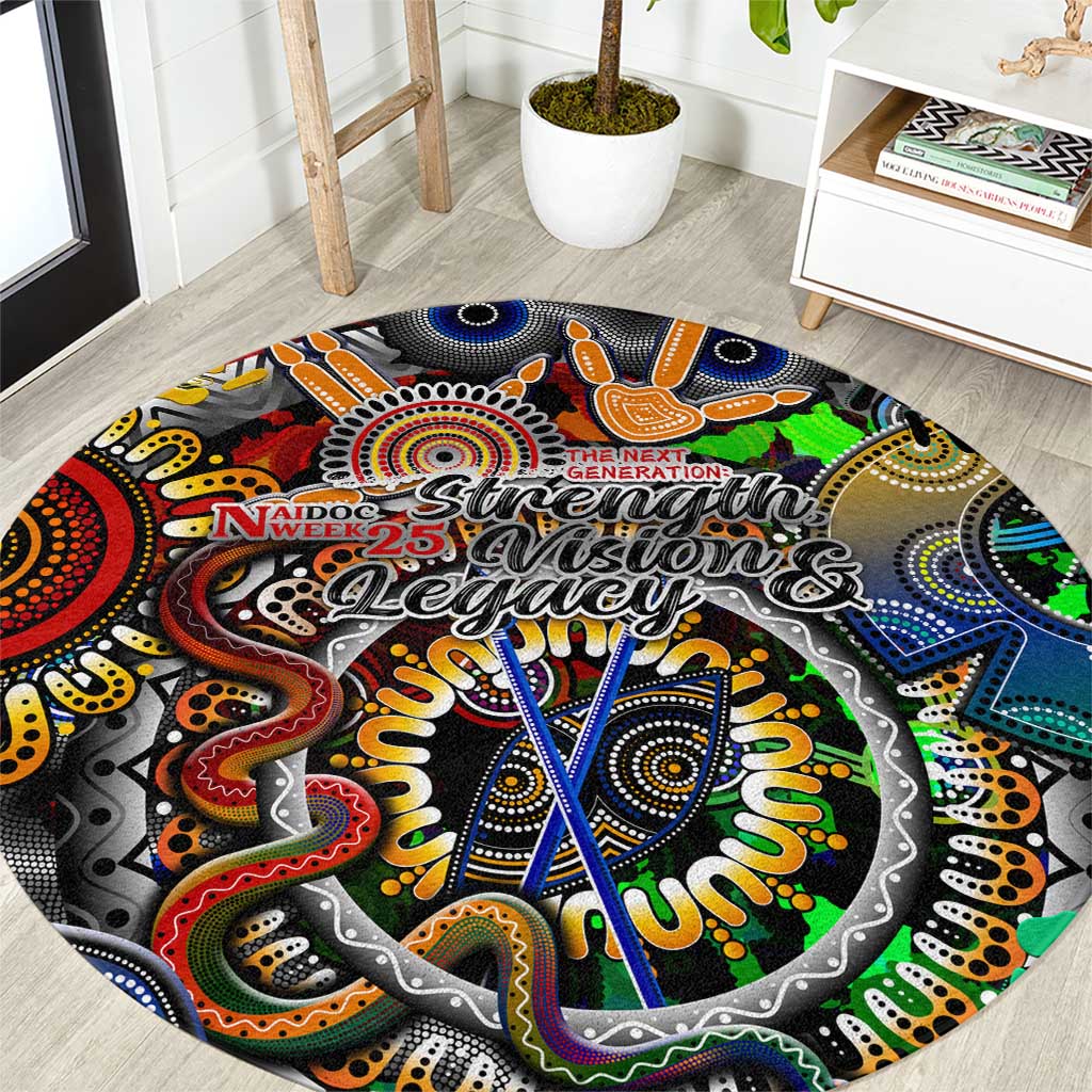Naidoc Week 2025 Don't Forget Roots Round Carpet 50 Years of Naidoc, 65000 Years of Culture