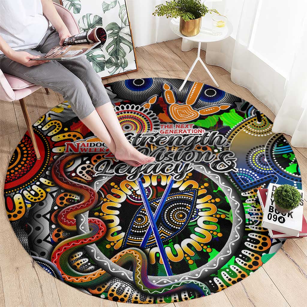 Naidoc Week 2025 Don't Forget Roots Round Carpet 50 Years of Naidoc, 65000 Years of Culture