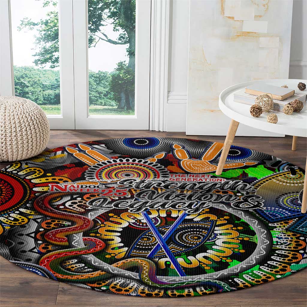 Naidoc Week 2025 Don't Forget Roots Round Carpet 50 Years of Naidoc, 65000 Years of Culture