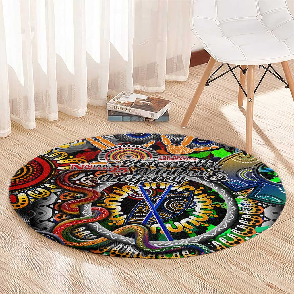 Naidoc Week 2025 Don't Forget Roots Round Carpet 50 Years of Naidoc, 65000 Years of Culture