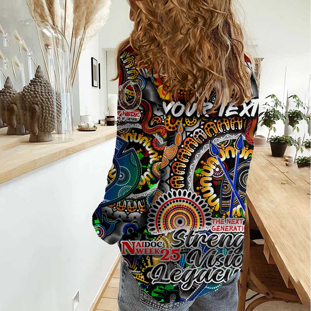 Personalised Naidoc Week 2025 Don't Forget Roots Women Casual Shirt 50 Years of Naidoc, 65000 Years of Culture