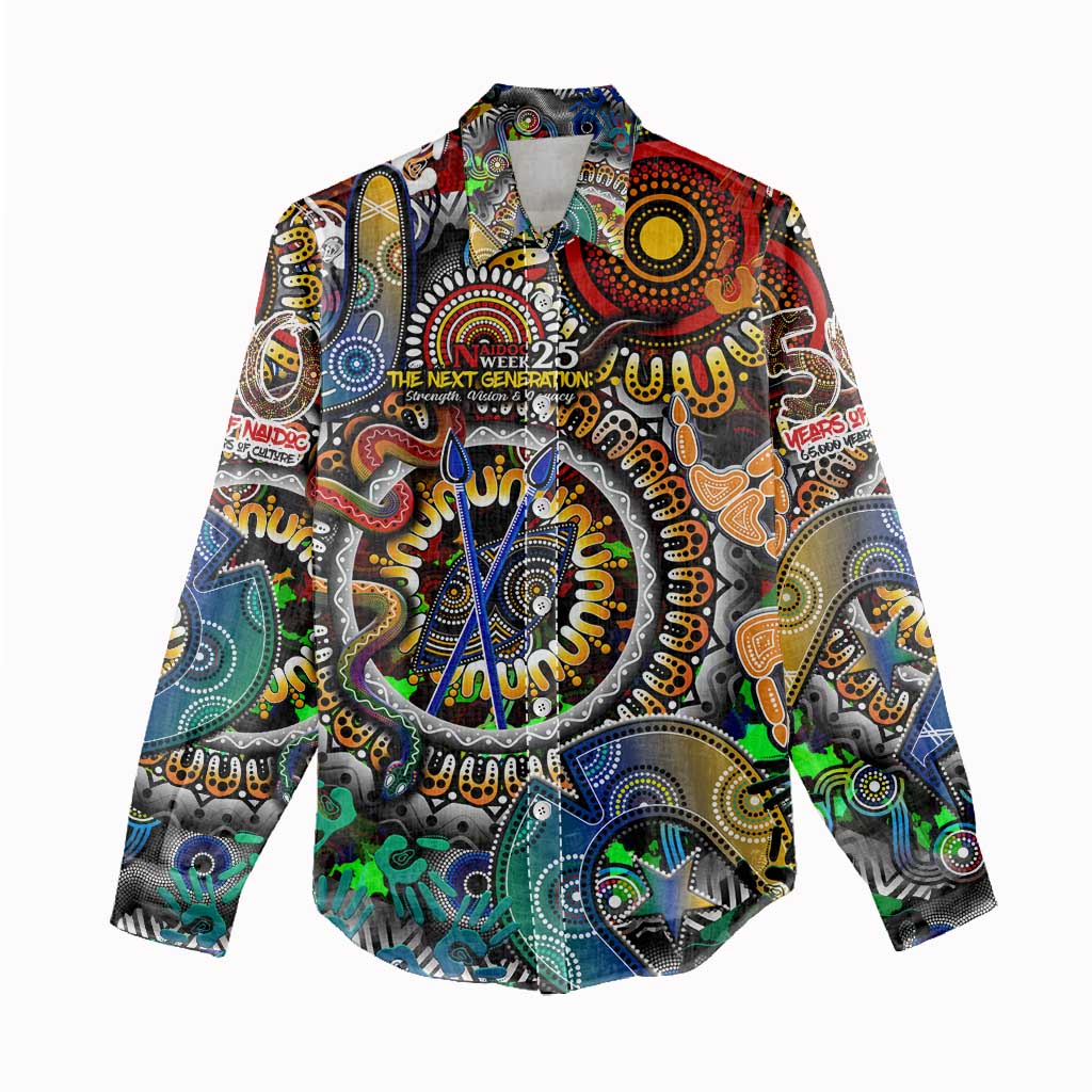 Personalised Naidoc Week 2025 Don't Forget Roots Women Casual Shirt 50 Years of Naidoc, 65000 Years of Culture