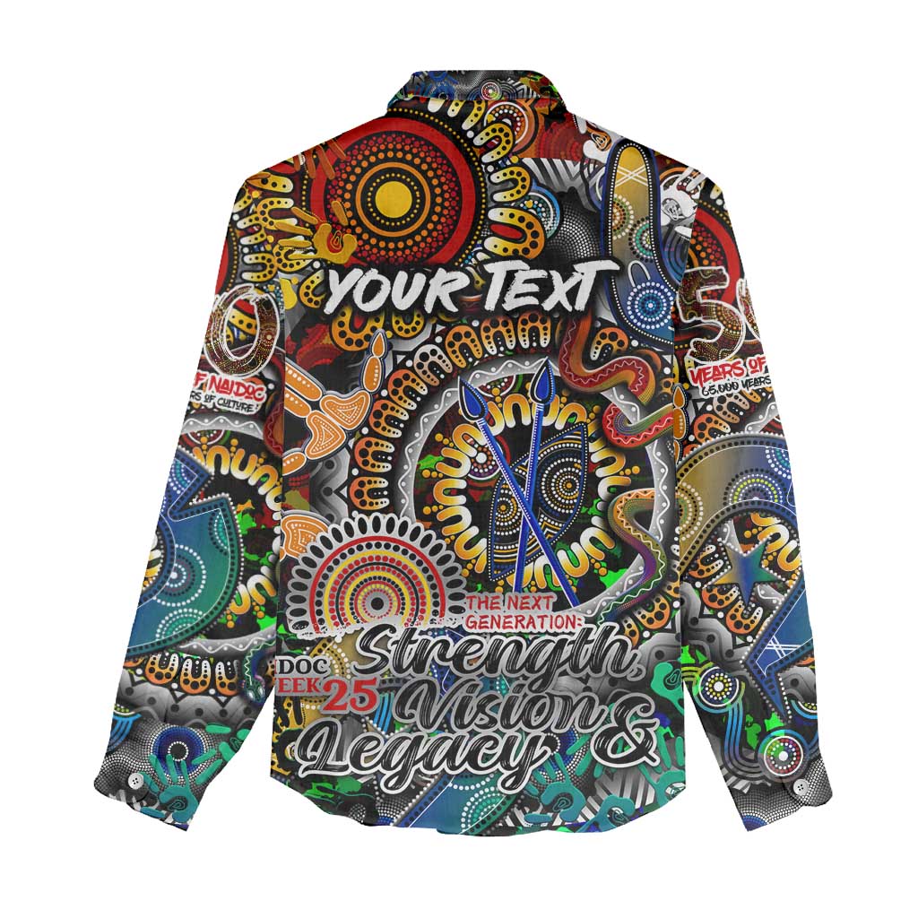 Personalised Naidoc Week 2025 Don't Forget Roots Women Casual Shirt 50 Years of Naidoc, 65000 Years of Culture