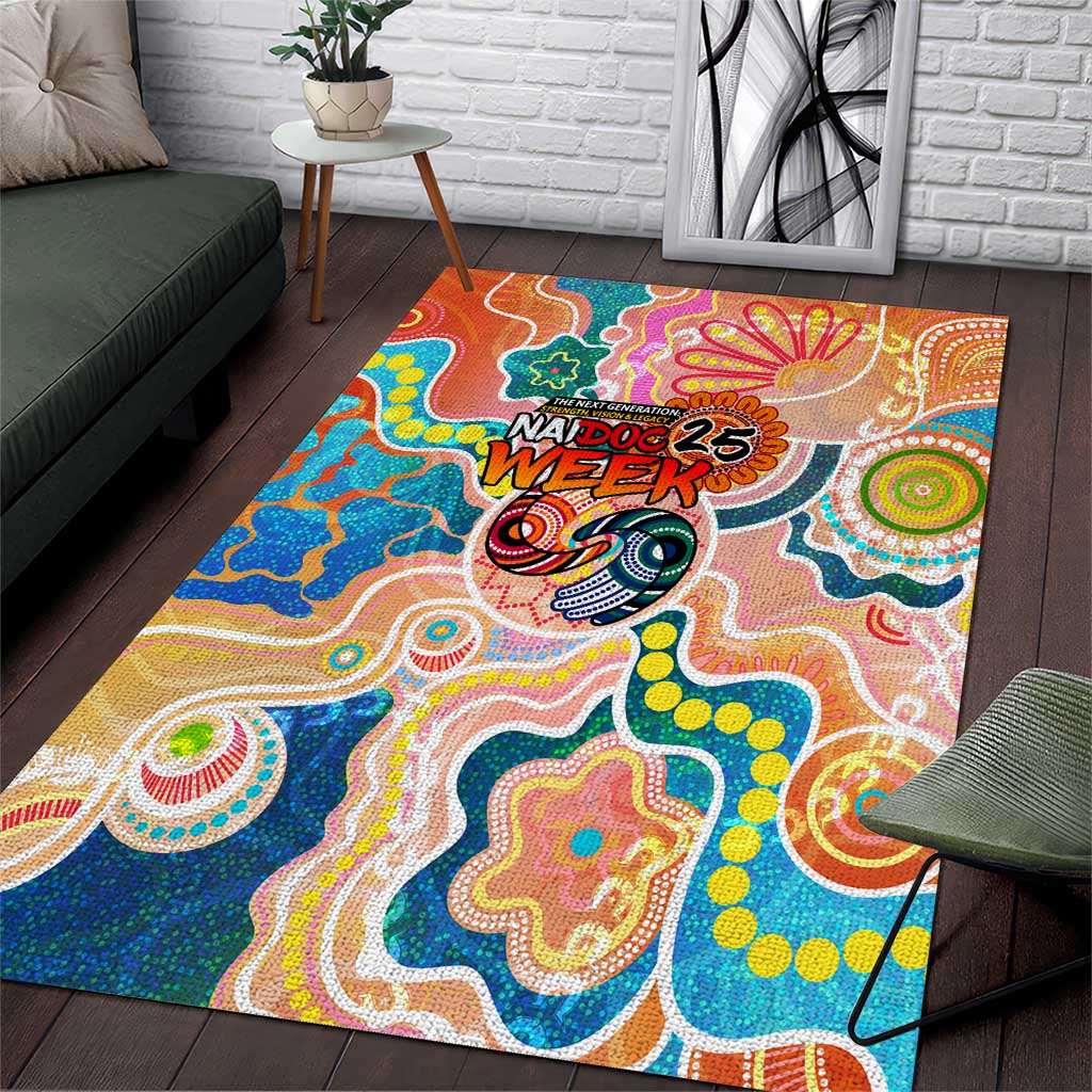 Naidoc 2025 Where Culture Walks the Runway Area Rug Aboriginal Indigenous Art
