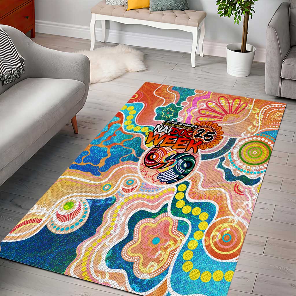 Naidoc 2025 Where Culture Walks the Runway Area Rug Aboriginal Indigenous Art