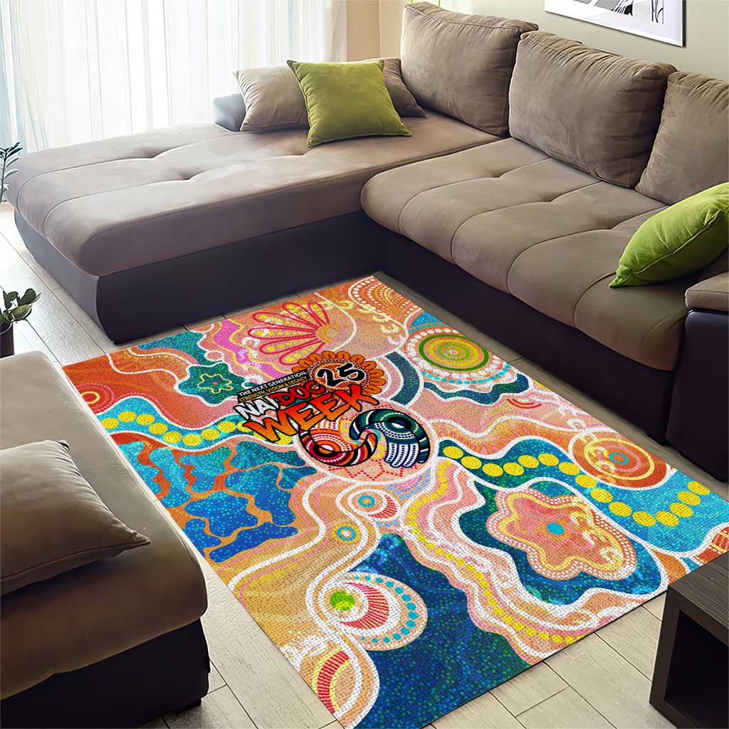 Naidoc 2025 Where Culture Walks the Runway Area Rug Aboriginal Indigenous Art