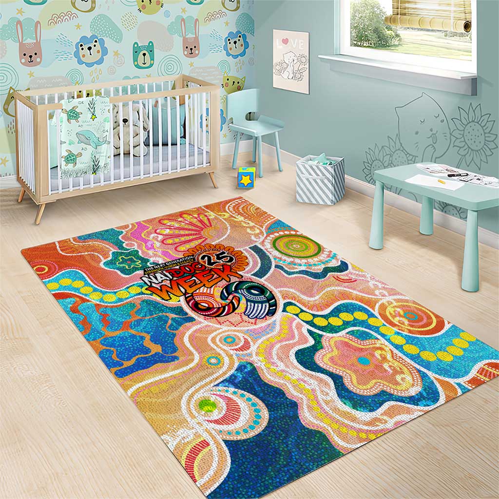 Naidoc 2025 Where Culture Walks the Runway Area Rug Aboriginal Indigenous Art