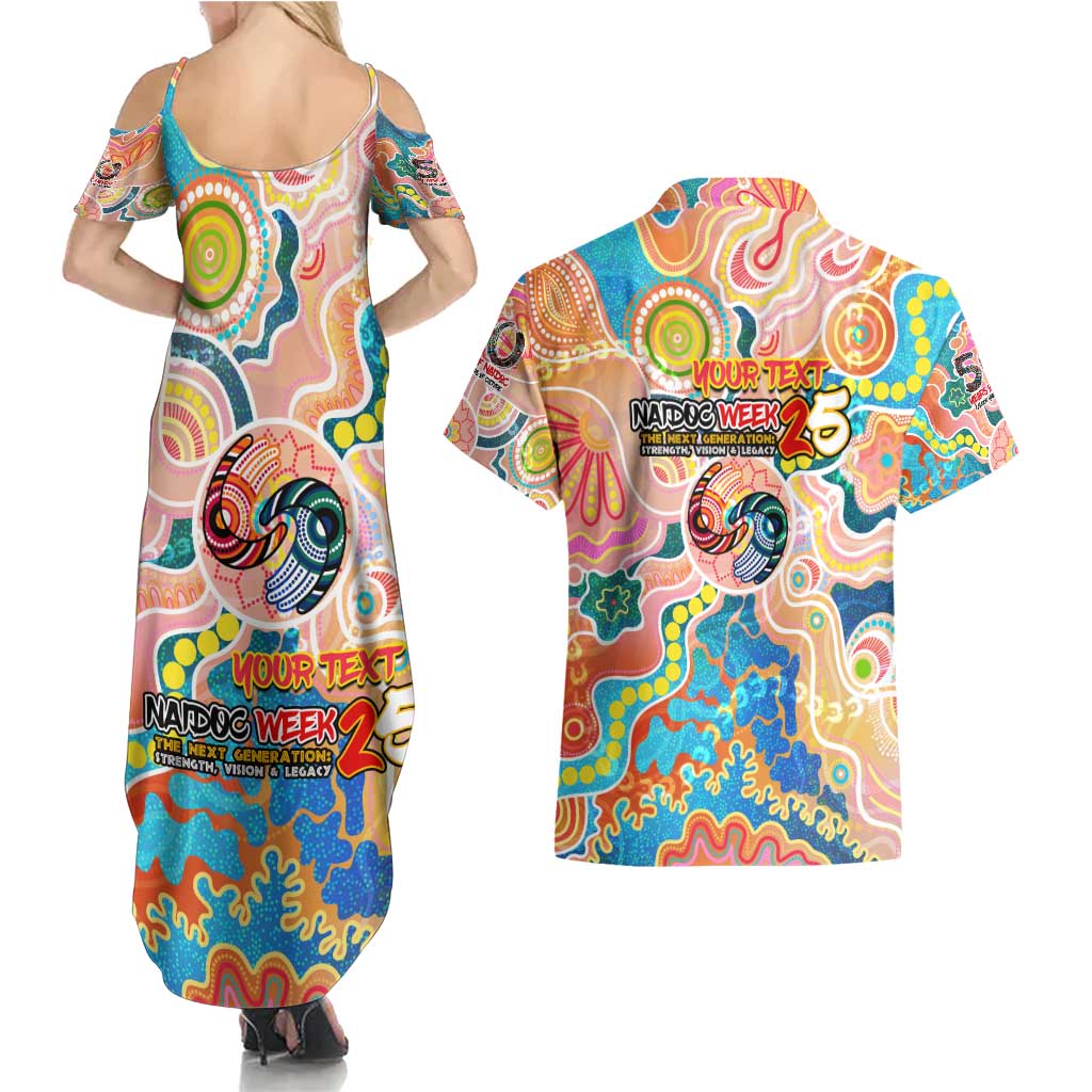 Personalised Naidoc 2025 Where Culture Walks the Runway Couples Matching Summer Maxi Dress and Hawaiian Shirt Aboriginal Indigenous Art