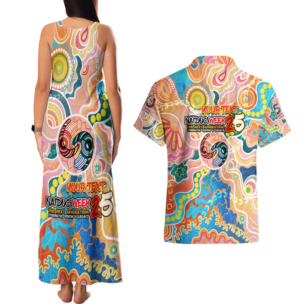 Personalised Naidoc 2025 Where Culture Walks the Runway Couples Matching Tank Maxi Dress and Hawaiian Shirt Aboriginal Indigenous Art