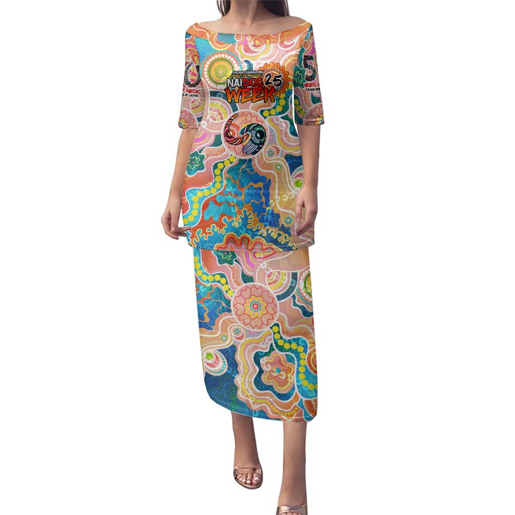 Personalised Naidoc 2025 Where Culture Walks the Runway Family Matching Puletasi and Hawaiian Shirt Aboriginal Indigenous Art