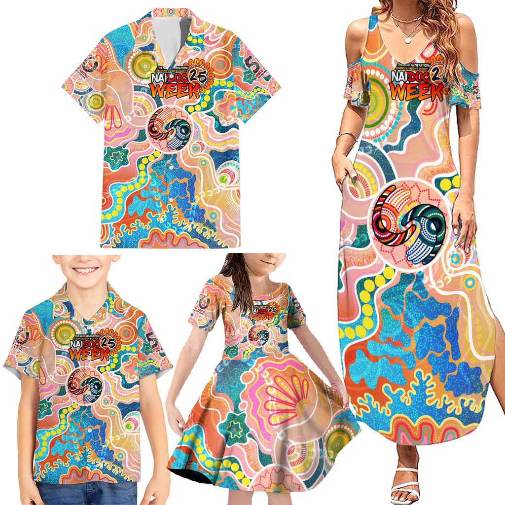 Personalised Naidoc 2025 Where Culture Walks the Runway Family Matching Summer Maxi Dress and Hawaiian Shirt Aboriginal Indigenous Art