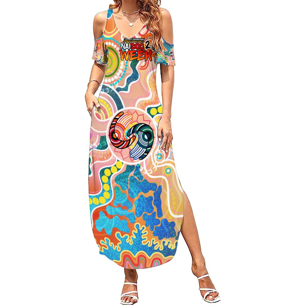 Personalised Naidoc 2025 Where Culture Walks the Runway Family Matching Summer Maxi Dress and Hawaiian Shirt Aboriginal Indigenous Art