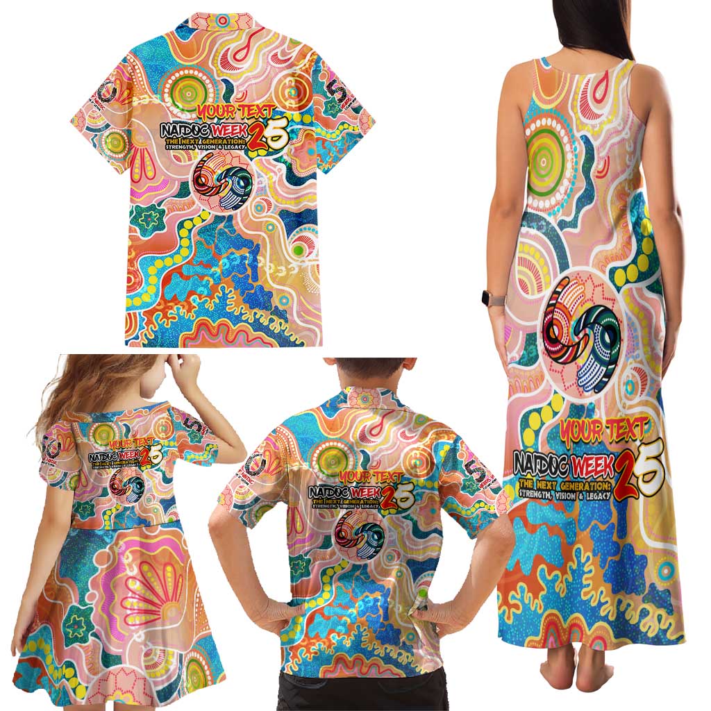 Personalised Naidoc 2025 Where Culture Walks the Runway Family Matching Tank Maxi Dress and Hawaiian Shirt Aboriginal Indigenous Art