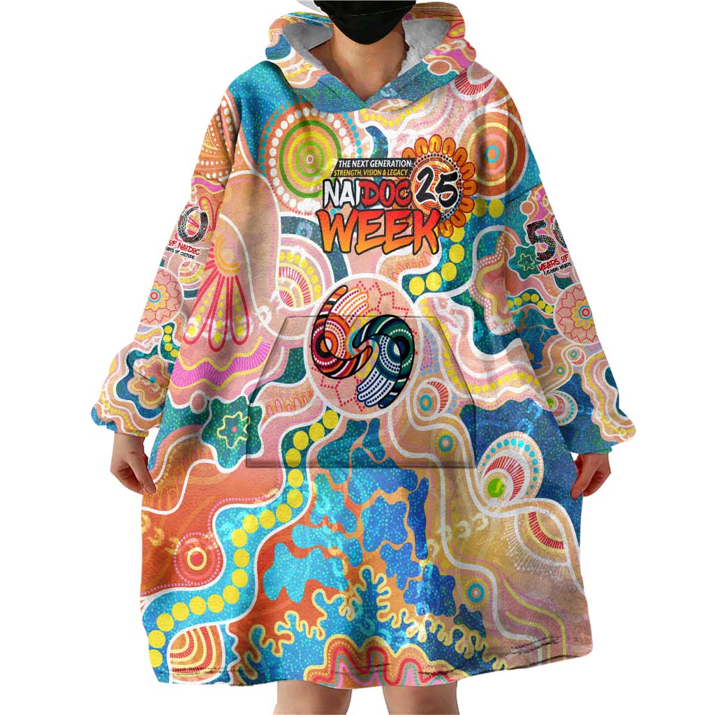 Personalised Naidoc 2025 Where Culture Walks the Runway Wearable Blanket Hoodie Aboriginal Indigenous Art