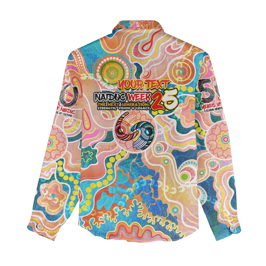 Personalised Naidoc 2025 Where Culture Walks the Runway Women Casual Shirt Aboriginal Indigenous Art