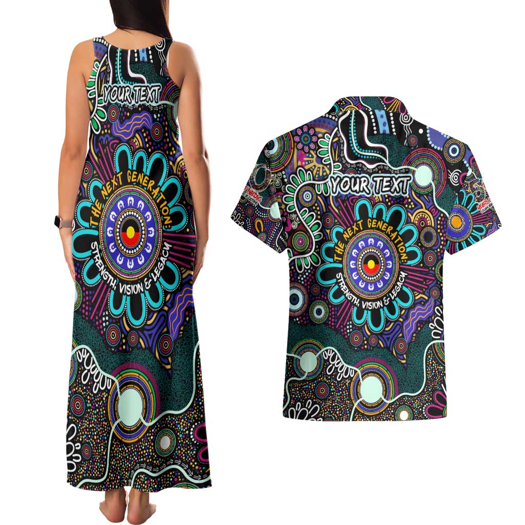 Personalised Naidoc 2025 Voices of the Ancestors Couples Matching Tank Maxi Dress and Hawaiian Shirt Aboriginal Indigenous Art