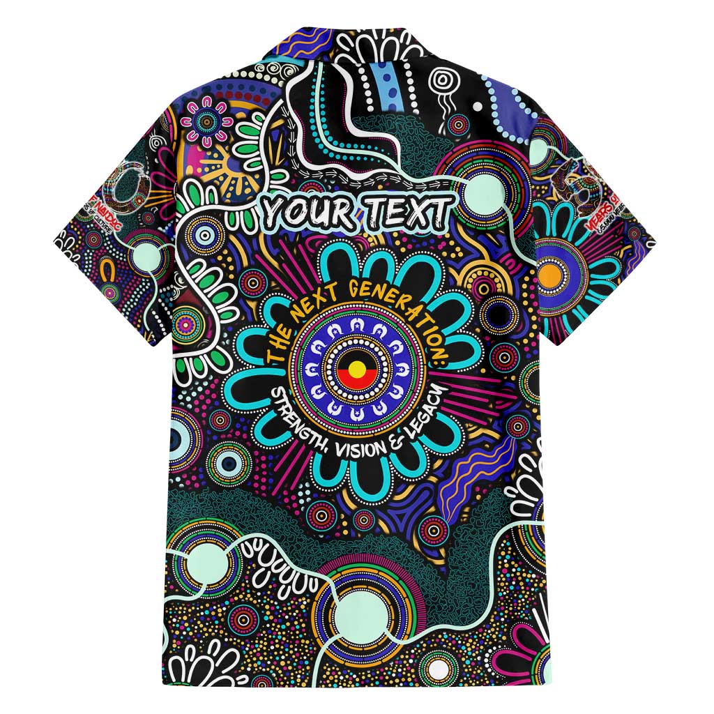 Personalised Naidoc 2025 Voices of the Ancestors Family Matching Off Shoulder Short Dress and Hawaiian Shirt Aboriginal Indigenous Art