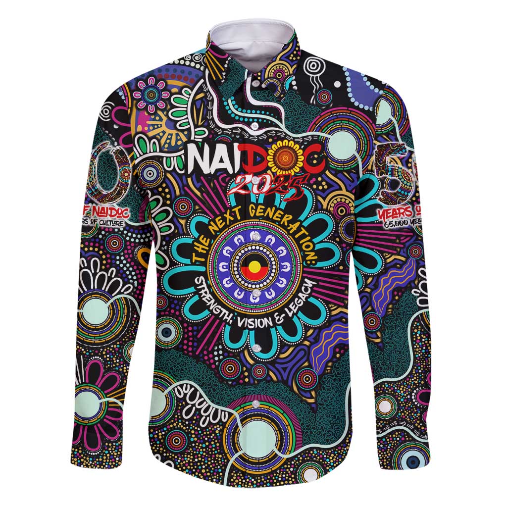 Personalised Naidoc 2025 Voices of the Ancestors Family Matching Puletasi and Hawaiian Shirt Aboriginal Indigenous Art