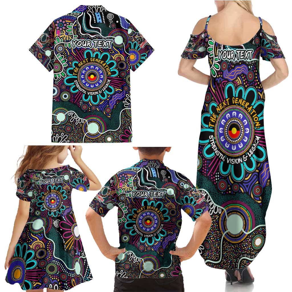 Personalised Naidoc 2025 Voices of the Ancestors Family Matching Summer Maxi Dress and Hawaiian Shirt Aboriginal Indigenous Art