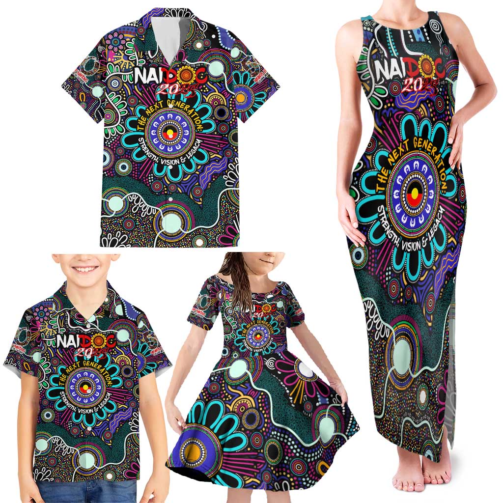 Personalised Naidoc 2025 Voices of the Ancestors Family Matching Tank Maxi Dress and Hawaiian Shirt Aboriginal Indigenous Art