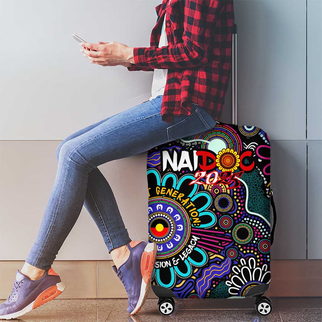 Naidoc 2025 Voices of the Ancestors Luggage Cover Aboriginal Indigenous Art