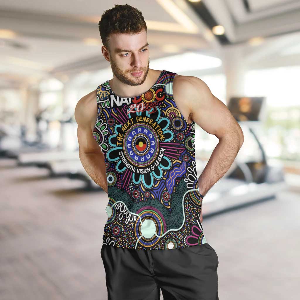Personalised Naidoc 2025 Voices of the Ancestors Men Tank Top Aboriginal Indigenous Art