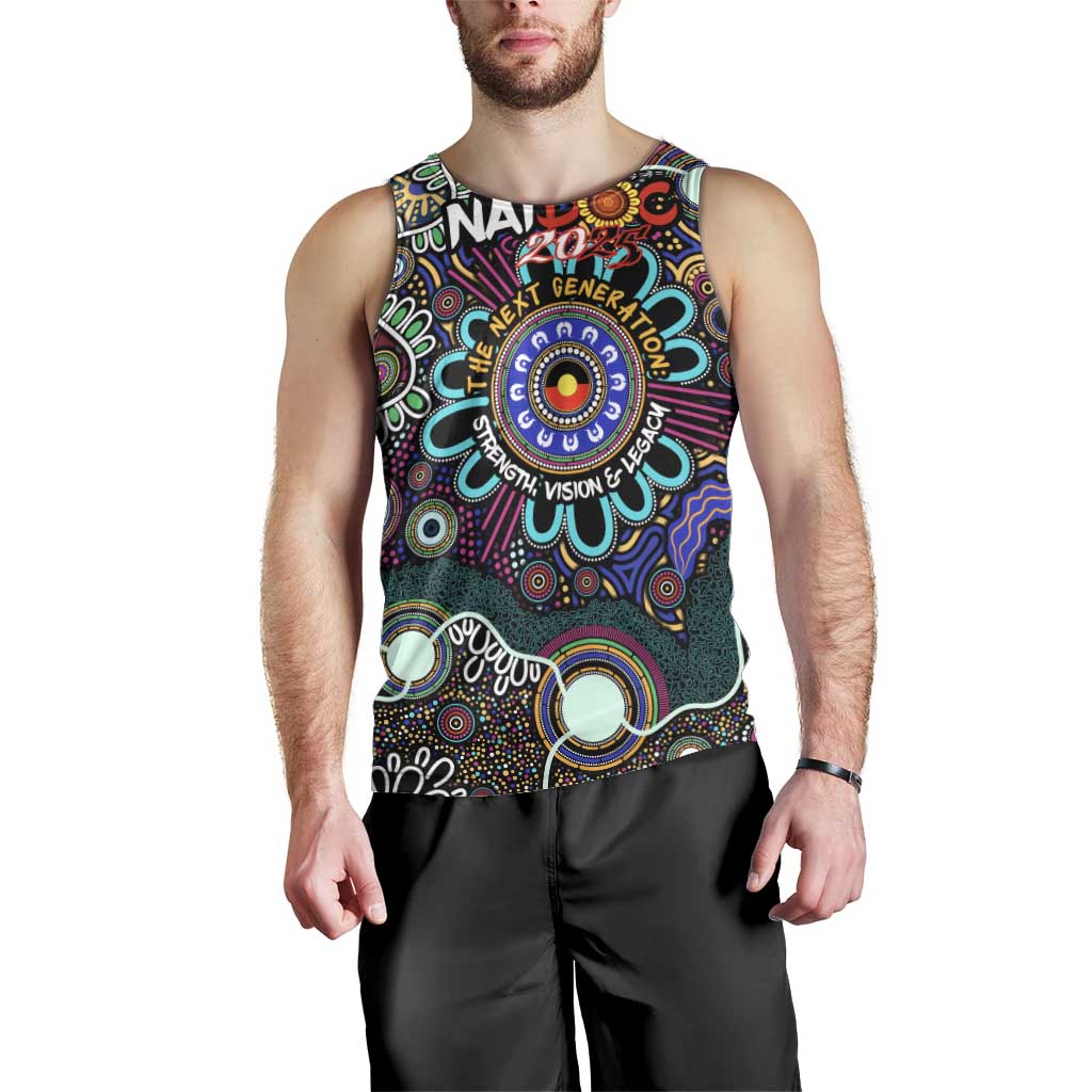 Personalised Naidoc 2025 Voices of the Ancestors Men Tank Top Aboriginal Indigenous Art