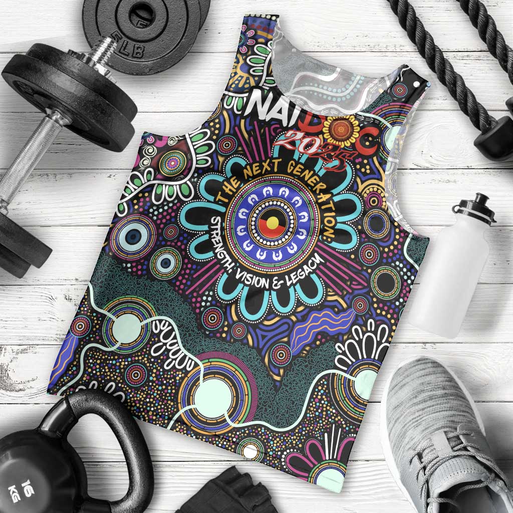 Personalised Naidoc 2025 Voices of the Ancestors Men Tank Top Aboriginal Indigenous Art
