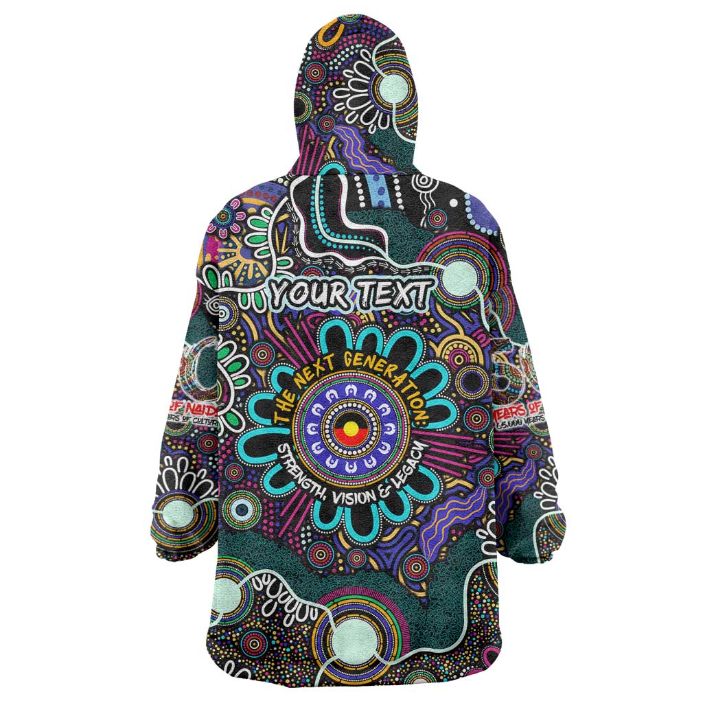 Personalised Naidoc 2025 Voices of the Ancestors Wearable Blanket Hoodie Aboriginal Indigenous Art
