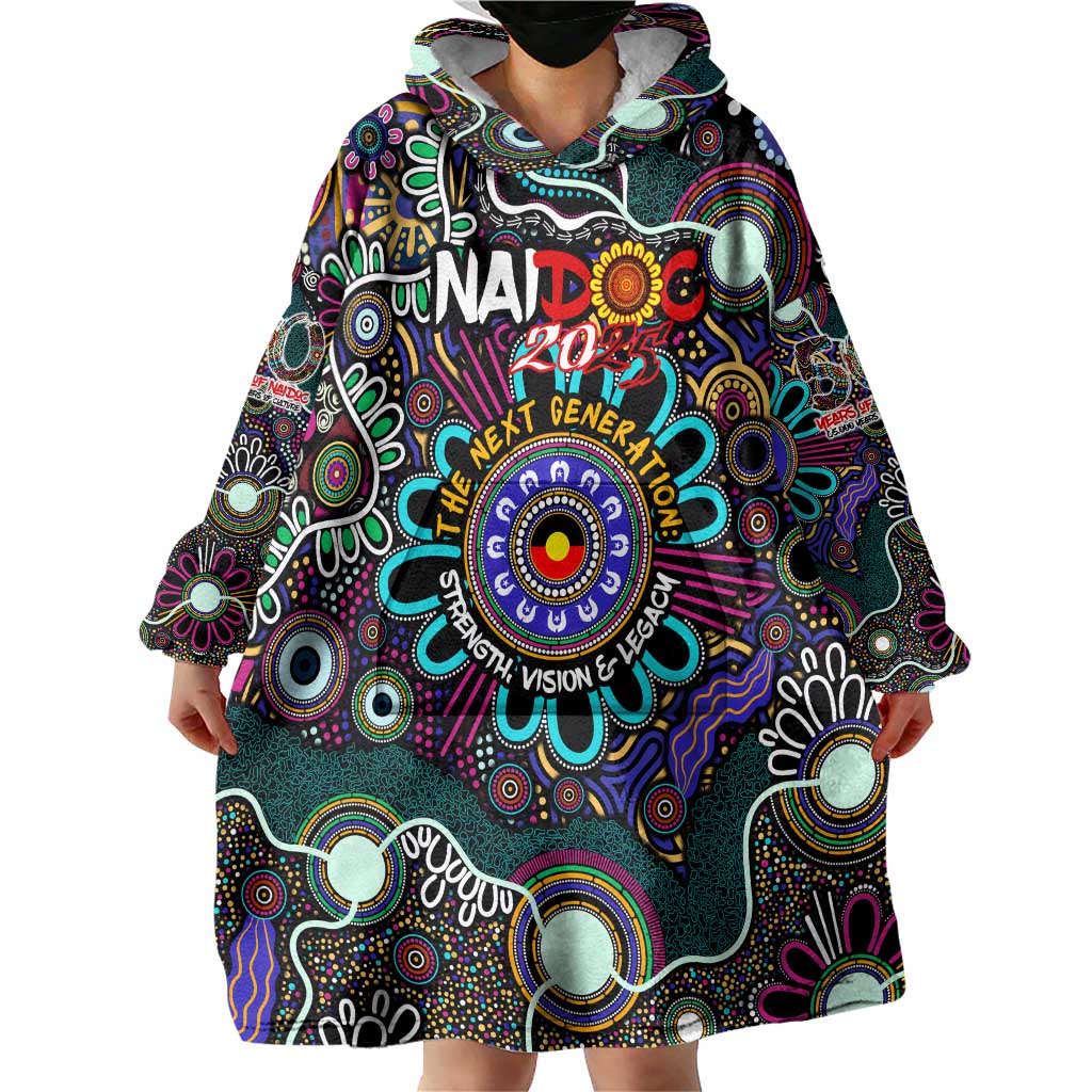 Personalised Naidoc 2025 Voices of the Ancestors Wearable Blanket Hoodie Aboriginal Indigenous Art