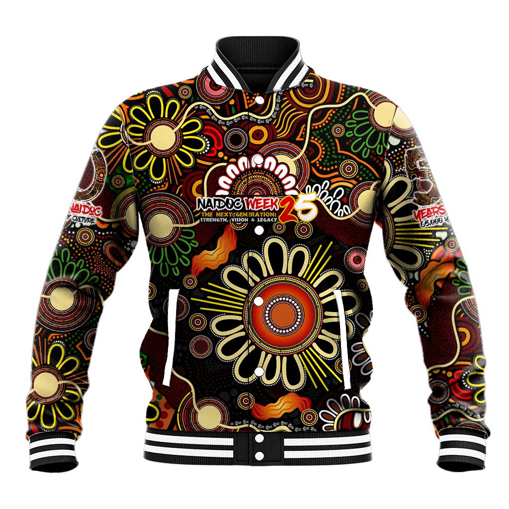 Personalised 50 Years Aboriginal Patterns Of The Past Baseball Jacket Legacy NAIDOC 2025