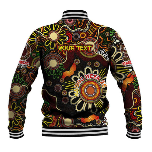 Personalised 50 Years Aboriginal Patterns Of The Past Baseball Jacket Legacy NAIDOC 2025