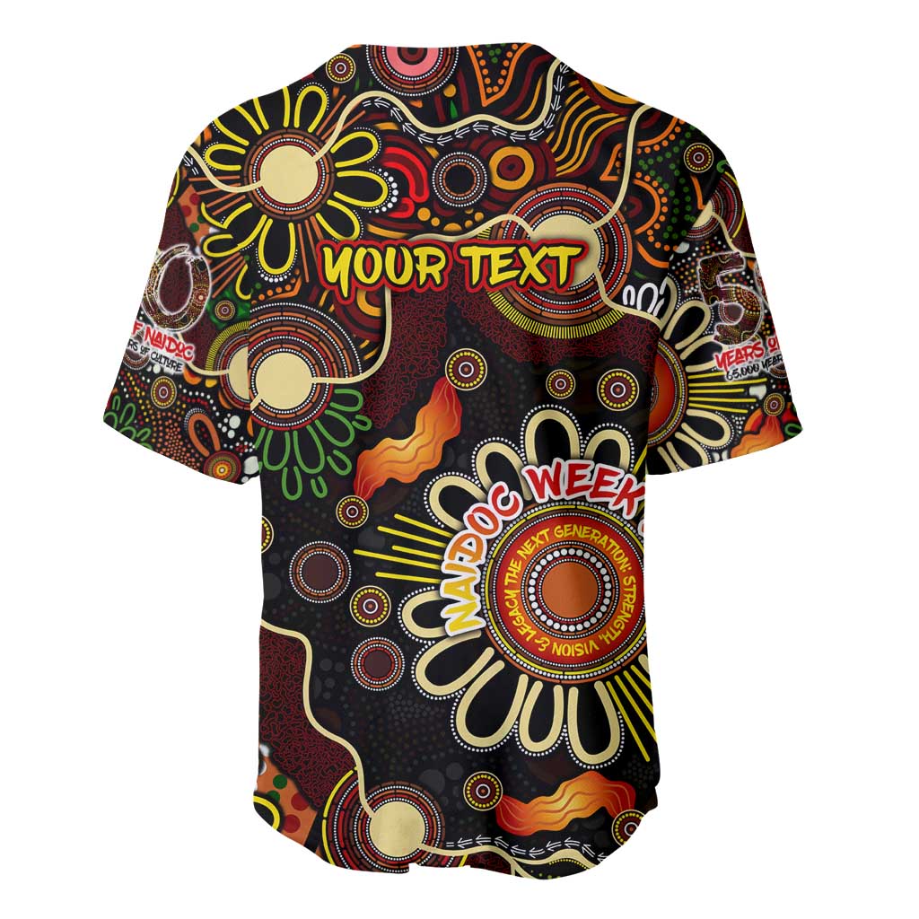 Personalised 50 Years Aboriginal Patterns Of The Past Baseball Jersey Legacy NAIDOC 2025