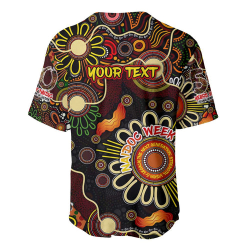 Personalised 50 Years Aboriginal Patterns Of The Past Baseball Jersey Legacy NAIDOC 2025