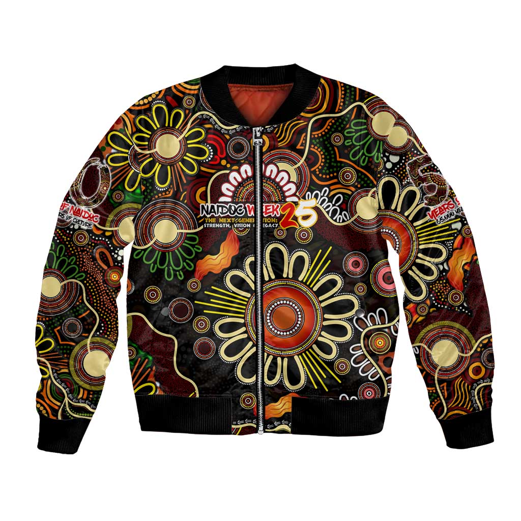 Personalised 50 Years Aboriginal Patterns Of The Past Bomber Jacket Legacy NAIDOC 2025