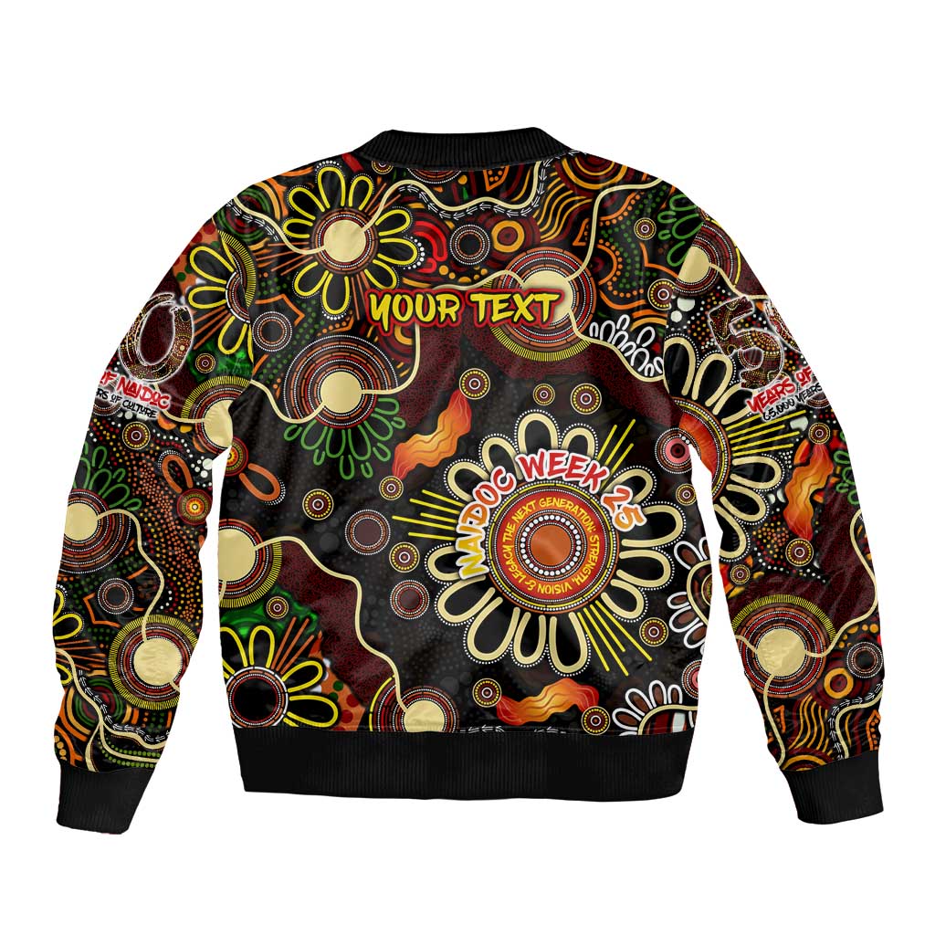 Personalised 50 Years Aboriginal Patterns Of The Past Bomber Jacket Legacy NAIDOC 2025