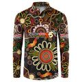 Personalised 50 Years Aboriginal Patterns Of The Past Button Sweatshirt Legacy NAIDOC 2025