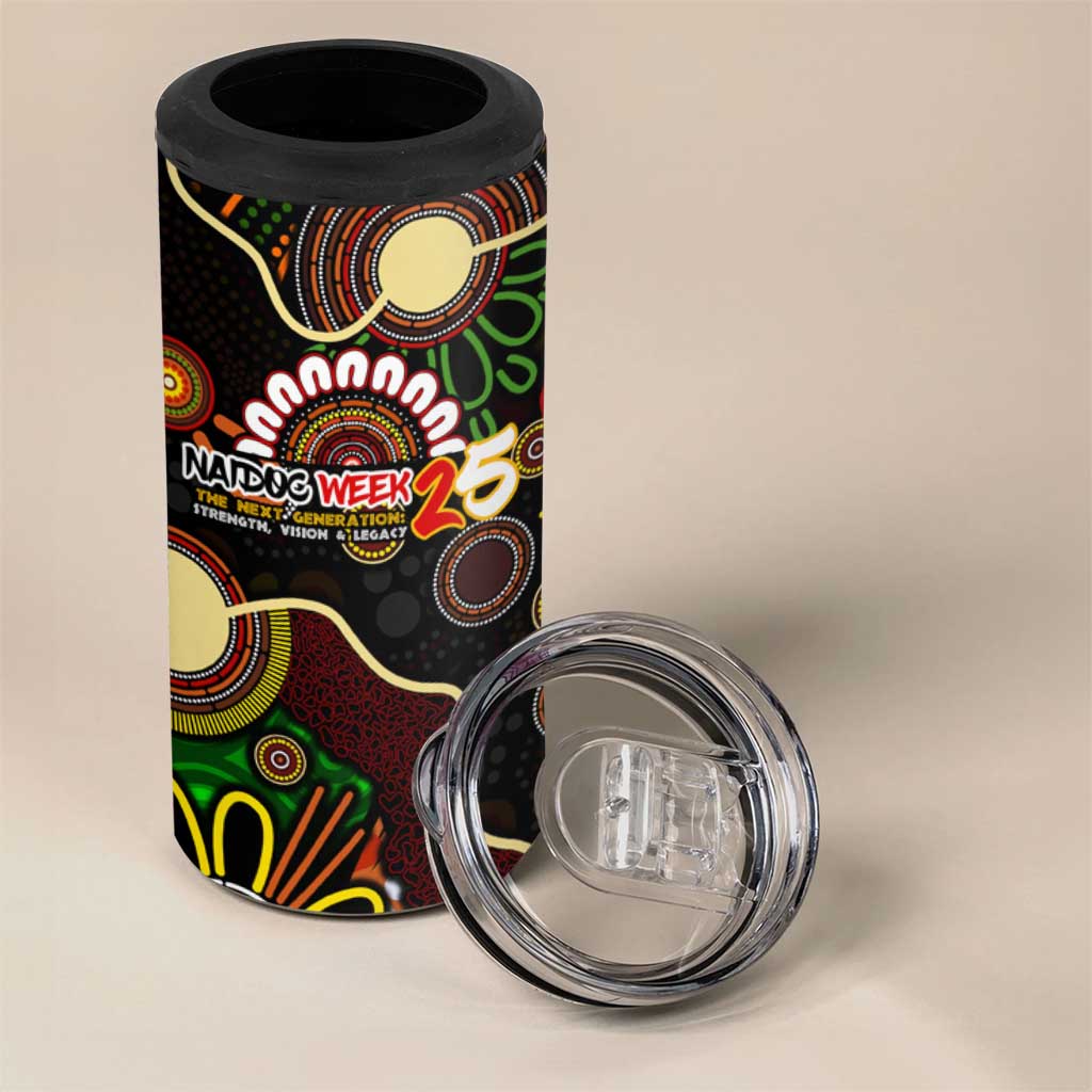 50 Years Aboriginal Patterns Of The Past 4 in 1 Can Cooler Tumbler Legacy NAIDOC 2025