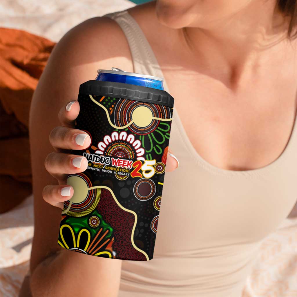 50 Years Aboriginal Patterns Of The Past 4 in 1 Can Cooler Tumbler Legacy NAIDOC 2025
