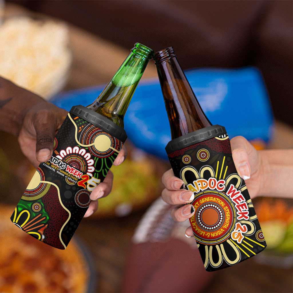 50 Years Aboriginal Patterns Of The Past 4 in 1 Can Cooler Tumbler Legacy NAIDOC 2025