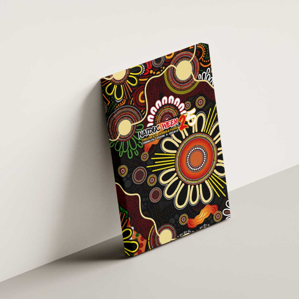 50 Years Aboriginal Patterns Of The Past Canvas Wall Art Legacy NAIDOC 2025
